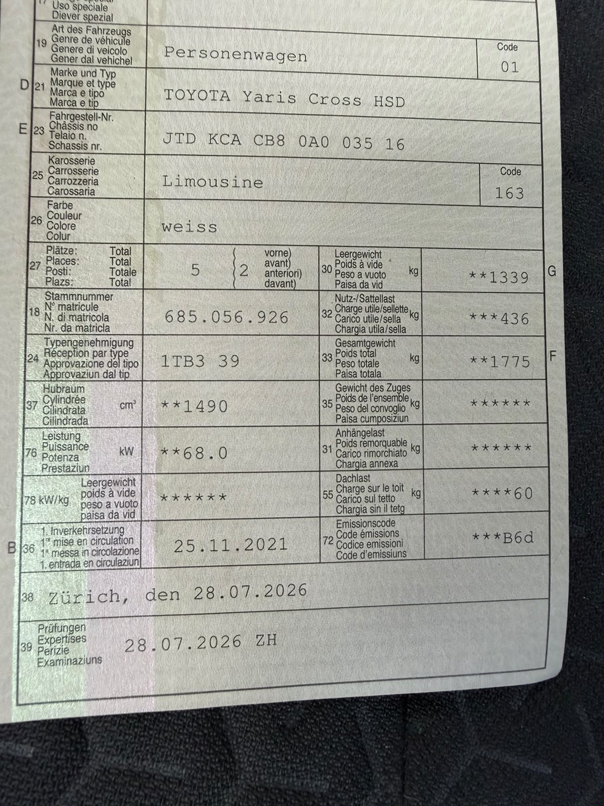 
								Toyota Yaris Kros 2021 1.5l 4×4 full									